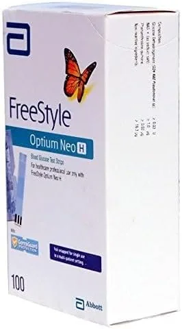 Vista 2 de Freestyle Precision Neo Tiras de prueba de glucosa en sangre, 50 tiras
