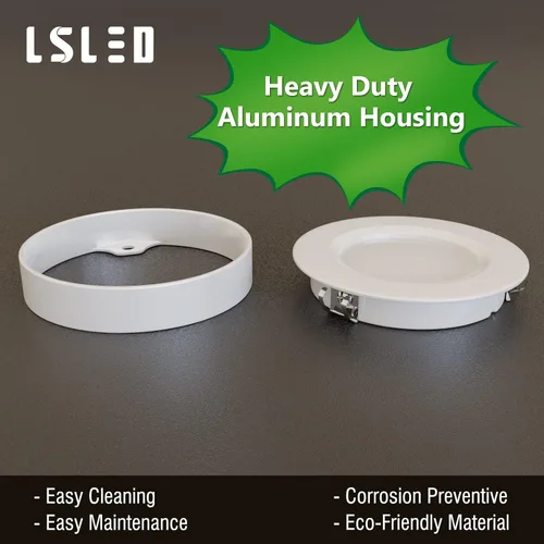 Vista 2 de Luces LED de disco con cable, regulables debajo del gabinete, carcasa de aluminio con interruptor táctil, paquete de 3 unidades de 9 W 3000 K blanco