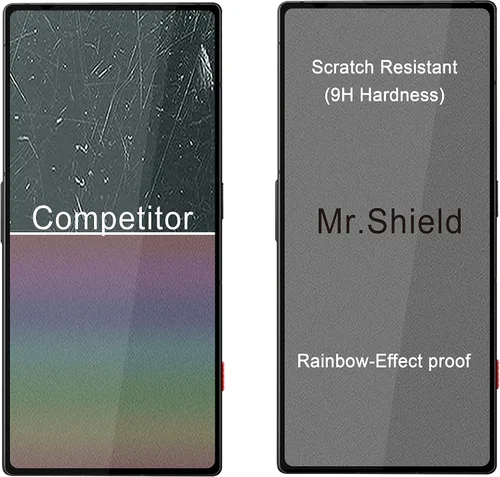 Vista 4 de Mr.Shield [Paquete de 3] Protector de pantalla para ZTE Nubia (RED MAGIC 8S Pro) / Red Magic 8S Pro + [cubierta completa] [vidrio templado]