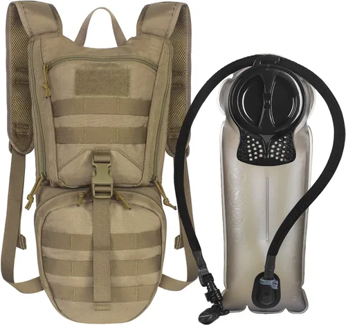 Vista 8 de Unigear Mochilas Tácticas de Hidratación 1050D con Vejiga de Agua de 3L, Paquete de Aislamiento Térmico Mantiene el Líquido Fresco hasta por 4 Horas