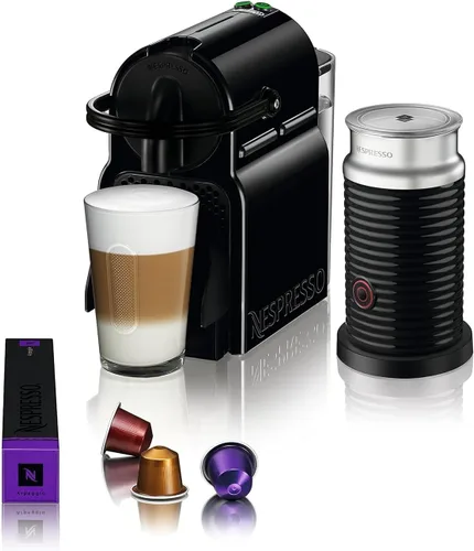 Vista 2 de Máquina de expreso Nespresso Inissia por De'Longhi con Aeroccino, Nespresso por De'Longhi, 2, Negro Espumador de leche