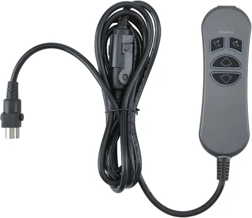 Vista 2 de 4 botones 5 Pin Prong mano control remoto con USB y retroiluminación para sillas elevadoras reclinables eléctricos