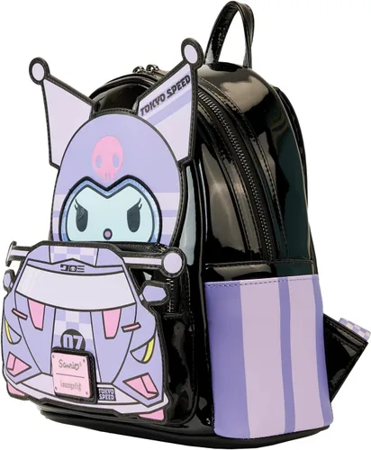 Vista 2 de Loungefly Sanrio Kuromi Tokyo Speed - Mini mochila de piel sintética, Multi, Mini mochila