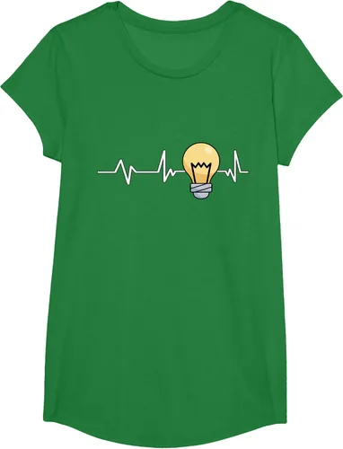 Vista 73 de Bombilla Heartbeat bombilla regalo bombilla bombilla camiseta Negro
