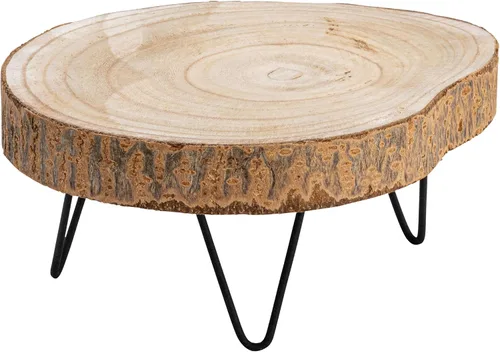 Vista 12 de Creative Co-Op - Pedestal decorativo de madera de Paulownia, negro