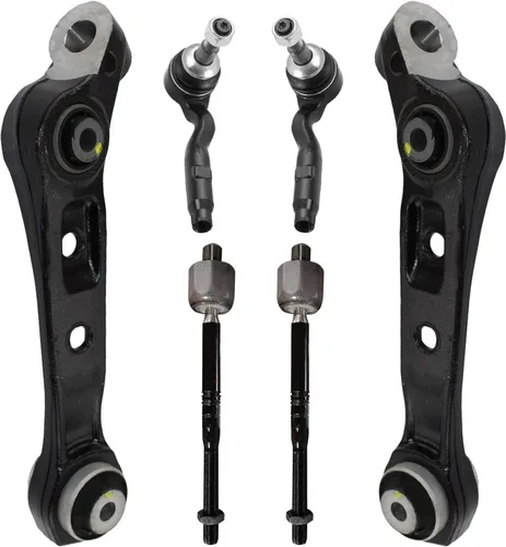 Vista 88 de Detroit Axle - Kit de extremo delantero para Chrysler 300 Dodge Charger 2011-2023 Challenger, 2 Lower Rearward Control Arms 2 Outer Tie Rods 2