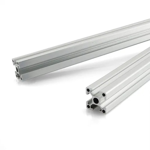 Vista 4 de 2 piezas de perfil de aluminio plateado 2020 de perfil de aluminio anodizado estándar europeo 2020 extrusión de perfil de aluminio para bricolaje