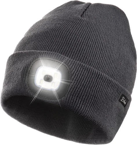 Vista 24 de Etsfmoa Gorro unisex con la luz, regalos para hombres, papá, padre, gorras recargables por USB