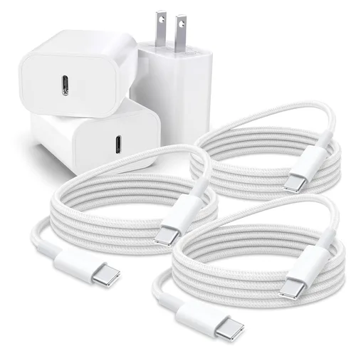 Vista 8 de Adaptador de cargador rápido de 3 pies y 20 W para AirPods 4 Gen 4 generación, AirPods Pro 3 2025/Pro 2 2nd, Air Pods Max 2024, iPhone 17 16e 16 15