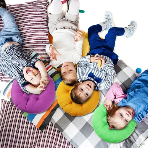 Vista 7 de Fumete - 12 cojines redondos de suelo de 16 x 16 pulgadas, cojines redondos para niños pequeños, almohadas flexibles para sillas de lectura