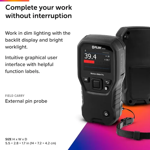 Vista 5 de Medidor de humedad Flir MR60