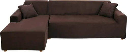 Vista 16 de MIFXIN Fundas para sofá modular en forma de L, 2 piezas, elásticas, tipo L, para sofá esquinero, protector de muebles, para mascotas, niños y perros