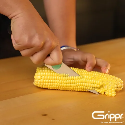 Vista 8 de Knife Grip, la herramienta de cocina culinaria indispensable para una mejor comodidad y control para la mayoría de cuchillos de chef, utilidad