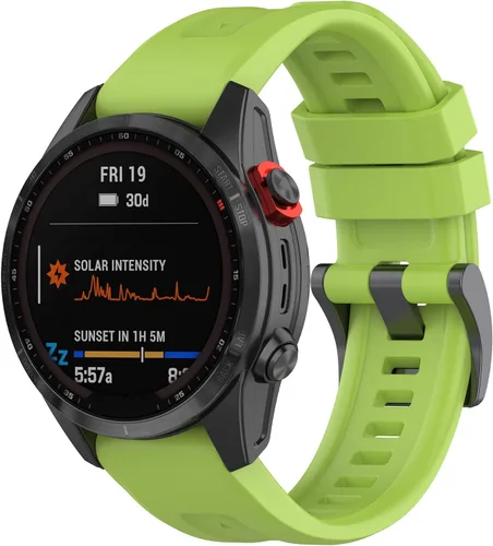 Vista 10 de Compatible con Garmin Quatix 7 Pro Bands, Forerunner 965 955 945 Correas de reloj de repuesto de silicona para Garmin Epix Pro 1.850 in/Fenix