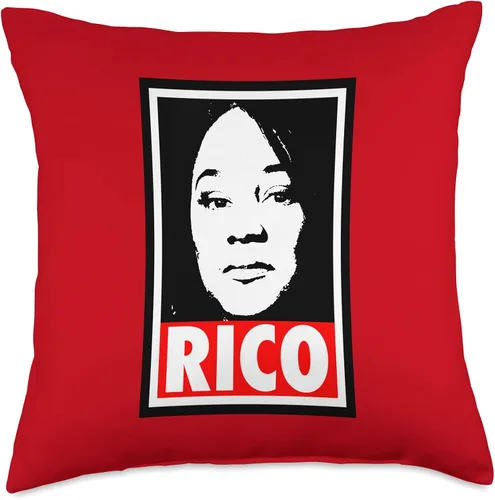 Vista 5 de Ultimate Fani Willis Fanclub Fani Willis-RICO - Almohada (16 x 16 pulgadas), multicolor