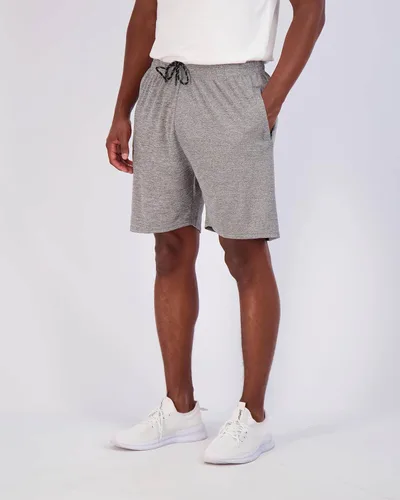 Vista 3 de Paquete de 4 pantalones cortos deportivos de malla de secado rápido para hombre de 7 pulgadas con bolsillos con cremallera y cordón