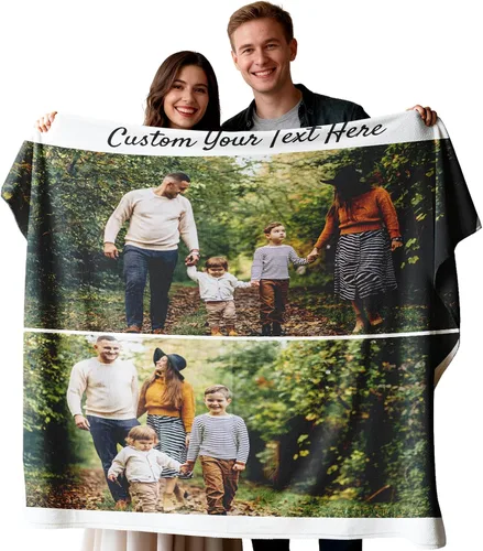 Vista 19 de EAQ Manta personalizada con collage de imágenes, es una manta personalizada para niños, adultos, familia, recuerdo, regalo