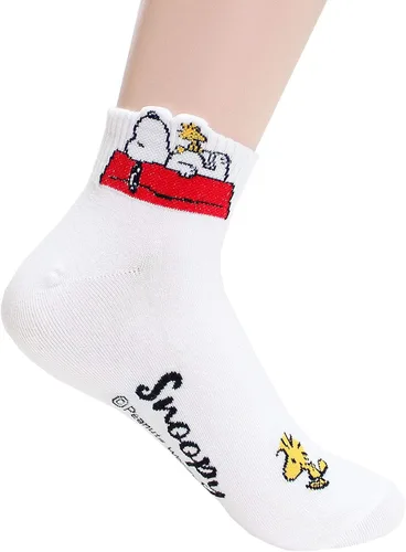 Vista 3 de The Peanuts Snoopy Cartoon Movie Series - Calcetines para mujer, talla única