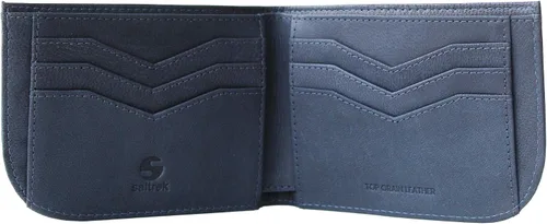 Vista 8 de Saltrek Cartera delgada con bolsillo frontal Bloqueo RFID Billfold de cuero minimalista