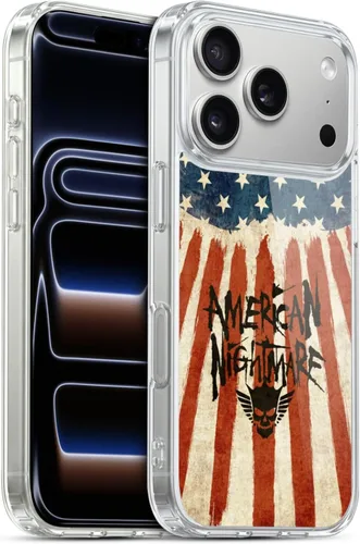 Vista 75 de Head Case Designs Funda de gel suave con licencia oficial de la WWE American Nightmare Flag Cody Rhodes Graphics compatible con Apple iPhone 7