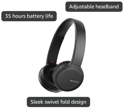 Vista 3 de Sony WH-CH510 - Auriculares inalámbricos Bluetooth con micrófono, 35 horas de duración de la batería con carga rápida, estilo en la oreja, llamada