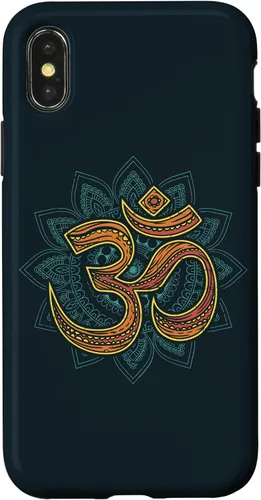 Vista 5 de Funda con diseño de mandala espiritual Om para iPhone 17