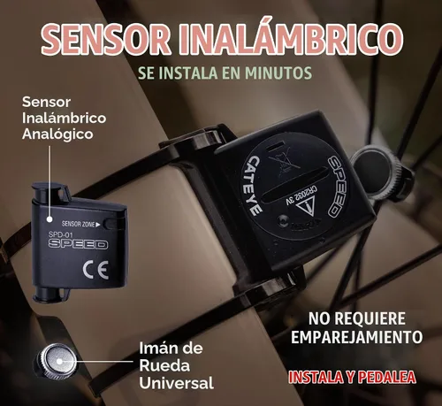 Vista 5 de CATEYE - Ordenador inalámbrico para bicicletas Padrone Plus