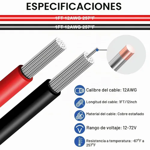 Vista 3 de Linkstyle 5 pares de kit de conectores DTP de 2 pines con cable de 12 AWG, conectores Deutsch impermeables eléctricos automotrices macho hembra