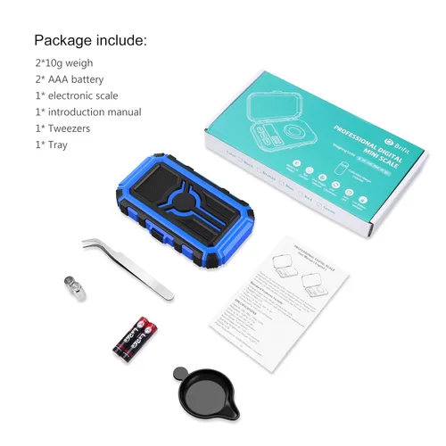 Vista 9 de AMIR Báscula digital de miligramo de 1.76 oz/0.00 oz, báscula portátil de joyería, báscula electrónica de bolsillo de alta precisión, LCD