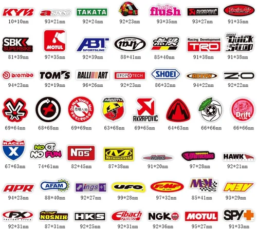 Vista 4 de 100 unidades/Paquete Adhesivos de moda Motocross Motos Dirt Bike Supercross Sin repetición Vinilo Adhesivo Cool Patineta Guitarra Funda de viaje