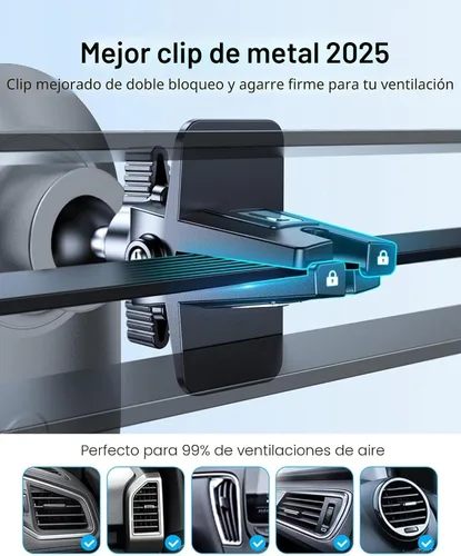 Vista 7 de andobil Actualizado para Montura de Coche Magsafe Pro [Ímpetu Más Fuerte, Compatible con Teléfonos Grandes] Soporte Magnético Giratório 360°