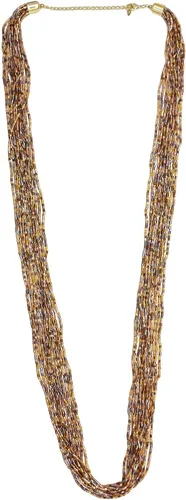 Vista 6 de Pendientes de pulsera de múltiples hebras en capas, collar largo hecho a mano con cuentas para mujer, disfraz de moda, juegos de joyería vintage