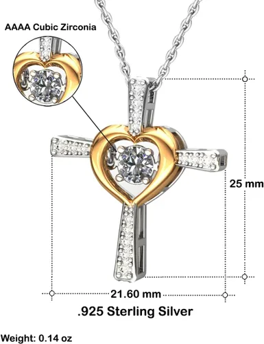 Vista 5 de Funny Wife, I Love Being Married to You Because I Could Not Even Dream of Finding, bonito collar de baile de cruz para esposa del esposo