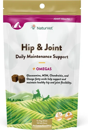 Vista 10 de NaturVet Senior Dog Wellness Hip & Joint Advanced Plus Omegas - 90