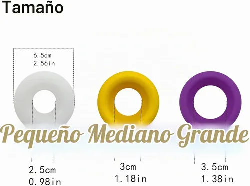 Vista 3 de 3 piezas de anillo de bomba de pene de silicona para hombre, accesorios extensores de pene, accesorios para extensor de erección de pene, repuesto