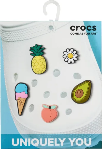 Vista 2 de Adornos para crocs de la marca Jibbitz, 5 por paquete, temática de comida