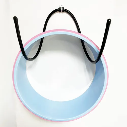 Vista 7 de Paquete de 2 soportes grandes para esterillas de yoga de montaje en pared, organizador de estante de pared para esterilla de yoga/ruedas, rodillo