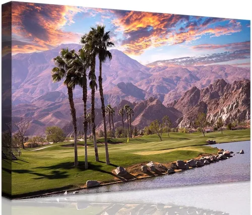 Vista 28 de chenchenArt Augusta - Arte de pared para campo de golf nacional Augusta, campo de golf de 12 hoyos, arte de pared para sala de estar, dormitorio