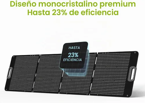 Vista 6 de Panel solar portátil de 80 vatios para estación de energía, IP67 impermeable plegable cargador solar con XT60 Anderson DC 0.315 in 7909 5521
