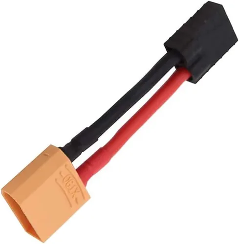 Vista 4 de Adaptador de conector de batería RC LiPo de 2 pares compatible con T/R Plug Batería a XT90 Macho Hembra Conectores ESC Cargador