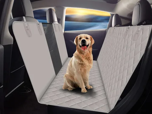 Vista 13 de GXT Funda Protectora para Asiento Trasero de Perro para Coches, SUV y Camiones con Ventana de Malla, Material Resistente a Arañazos, Antideslizante