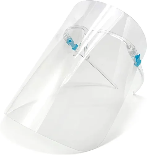 Vista 2 de 3 protectores faciales seguros y modernos para uso diario