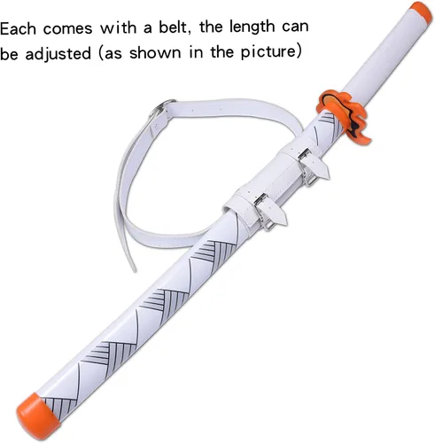 Vista 23 de ziqing Espada para cosplay de Demon Slayer hecha a mano, Katana de 31 pulgadas con múltiples estilos para elegir