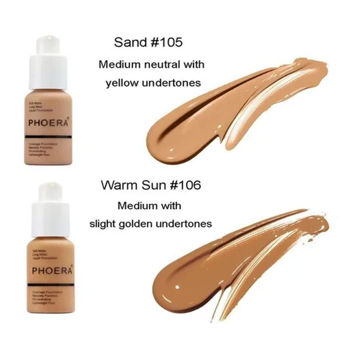 Vista 4 de Base de cobertura completa de 1.0 fl oz (1.0 fl oz), corrector de control de aceite mate, base hidratante de larga duración, cubierta líquida, base