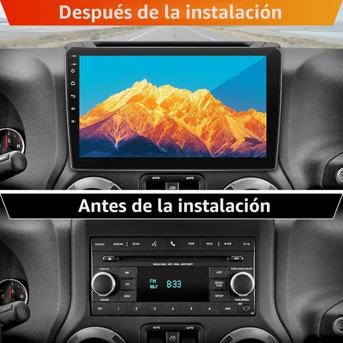 Vista 2 de Estéreo de radio de coche para Jeep Wrangler JK 2007-2018 con cámara