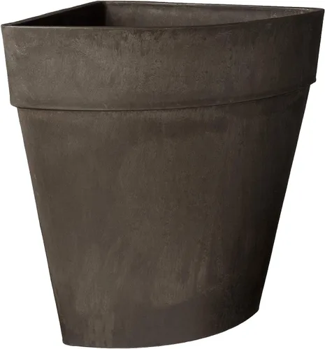 Vista 12 de Arcadia Garden Products PSW Pot Collection - Maceta triangular de esquina para plantas y jardines de interior y exterior, 13.5 x 17.5 pulgadas