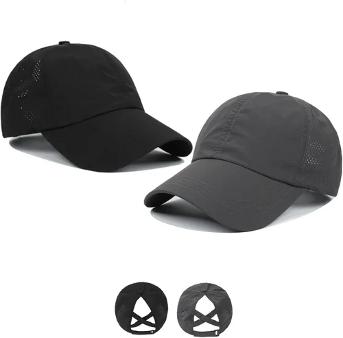 Vista 37 de Gorra de béisbol de ala corta, ajustable, de ala corta, para entrenamiento, pesca, atletismo, para correr