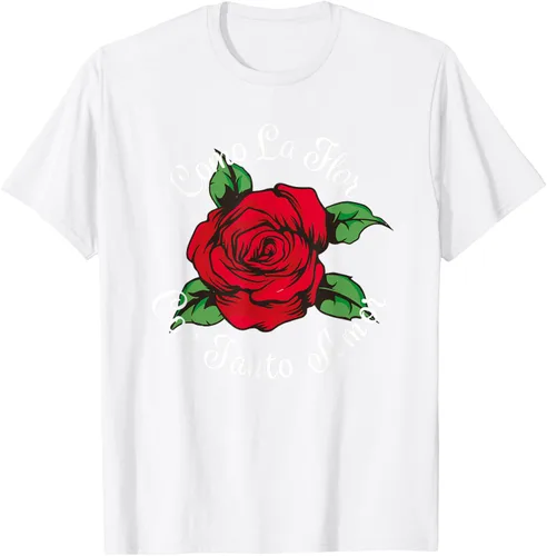 Vista 49 de Como La Flor - Bailar Cumbia - Mexican Rose Fiesta Regalo Camiseta Negro