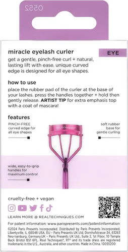 Vista 11 de Real Techniques Miracle Eyelash Curler, Lash Tool for Mascara, Pink