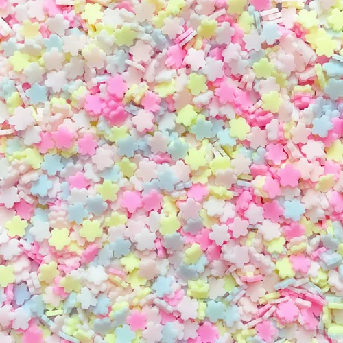Vista 9 de EHOPE - Rodajas de arcilla de polímero blancas con forma de copo de nieve para decoración de uñas, manualidades DIY, pasteles, fundas para teléfono